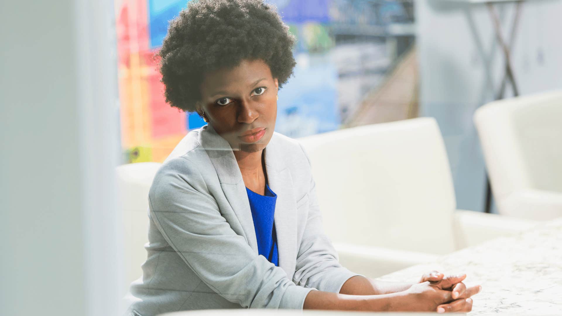 woman who can't believe men still have the audacity to say I'm just being honest