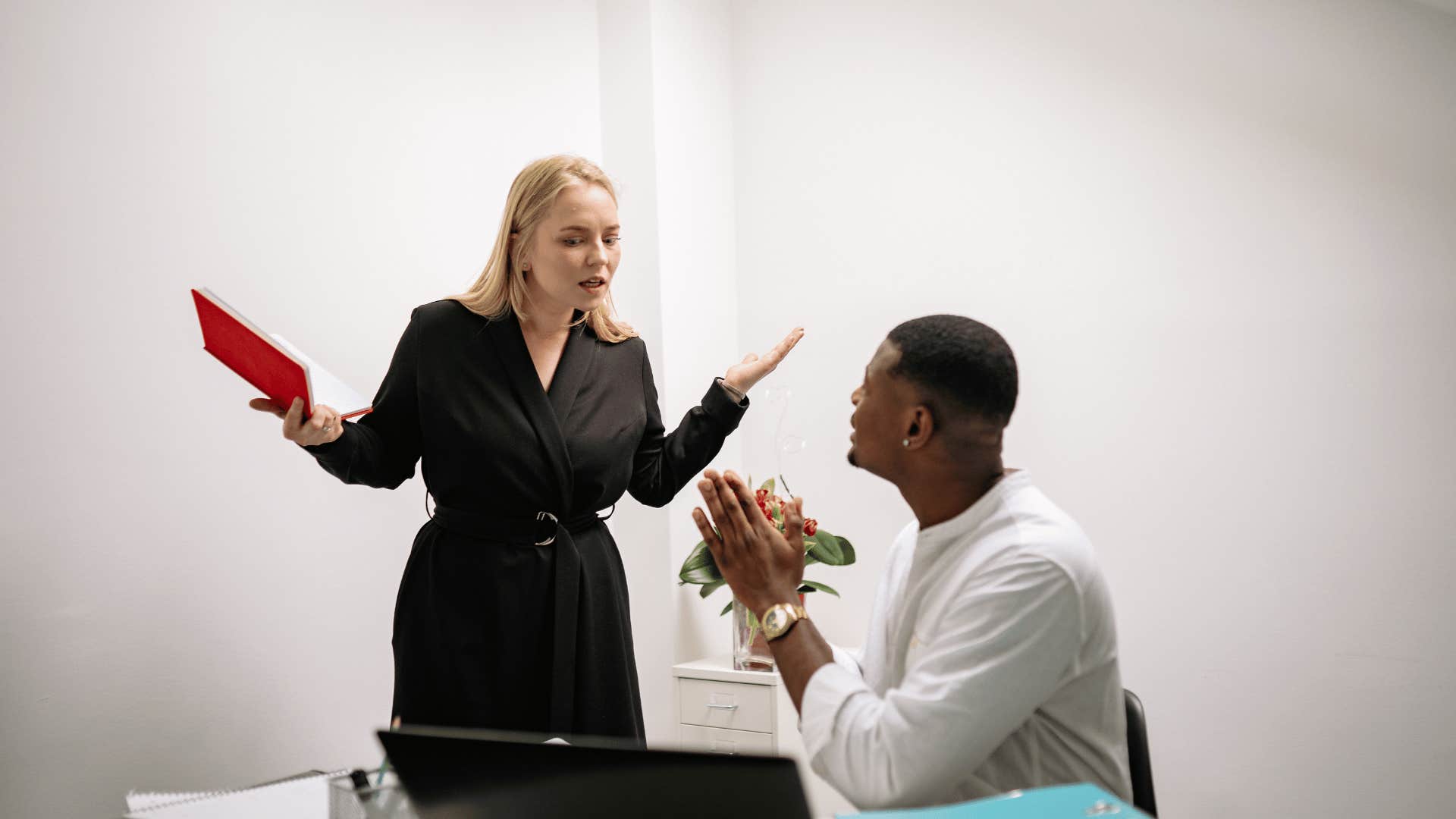 woman who can't believe men still have the audacity to say you're overreacting