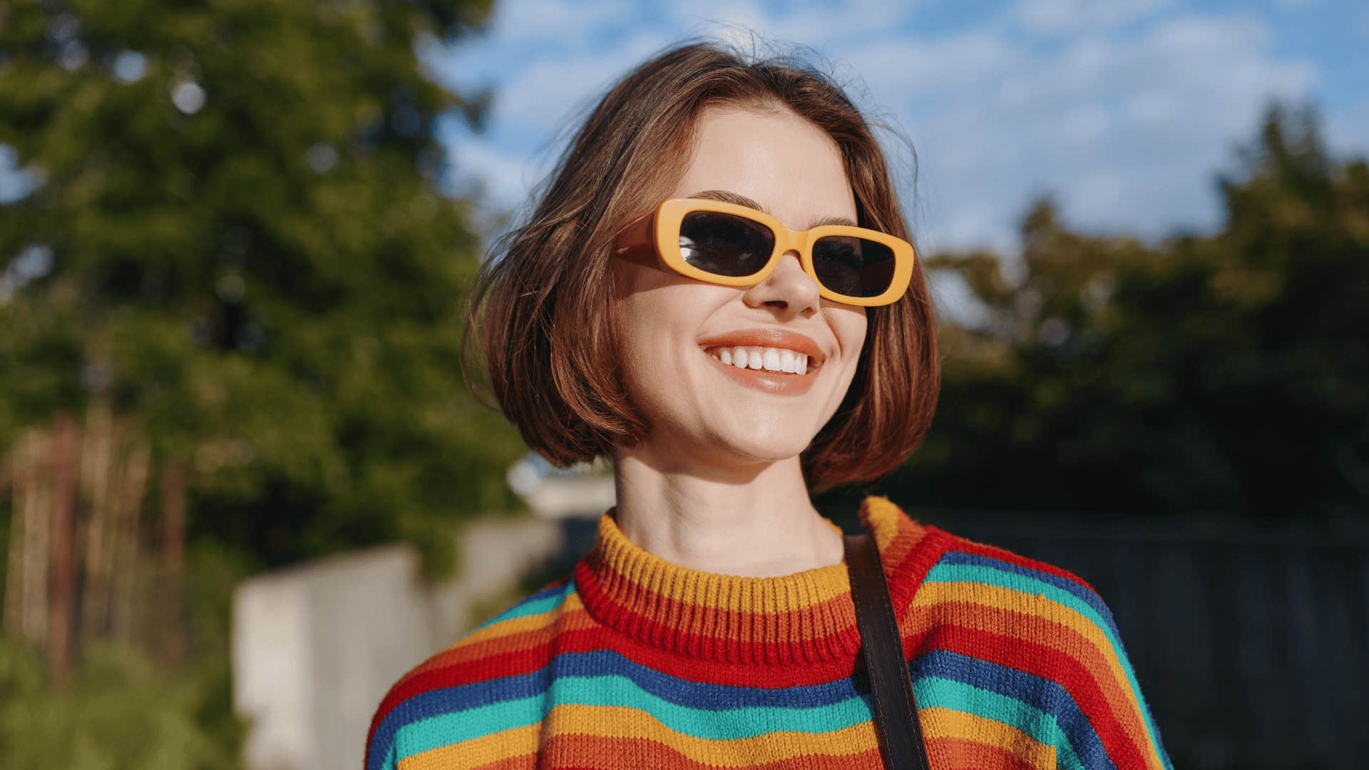 woman who seems superior because she's not clinging to people