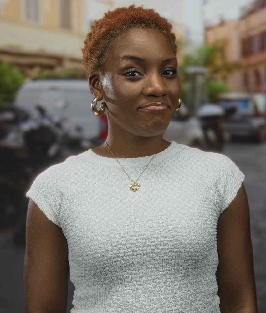 Confident person express a boundary as respect