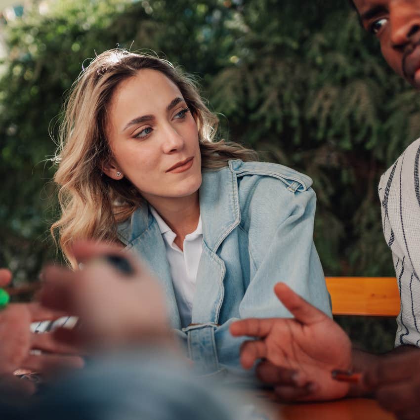 Woman who leans into discomfort during conversations