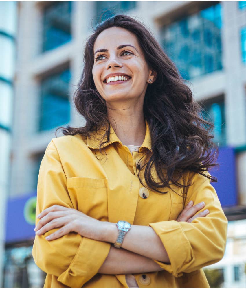 joyous person is confident showing good boundaries