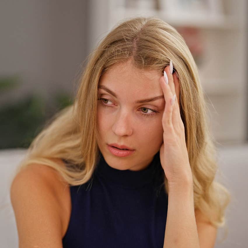 woman feeling isolated and lonely due to fears centered around economic and political instability