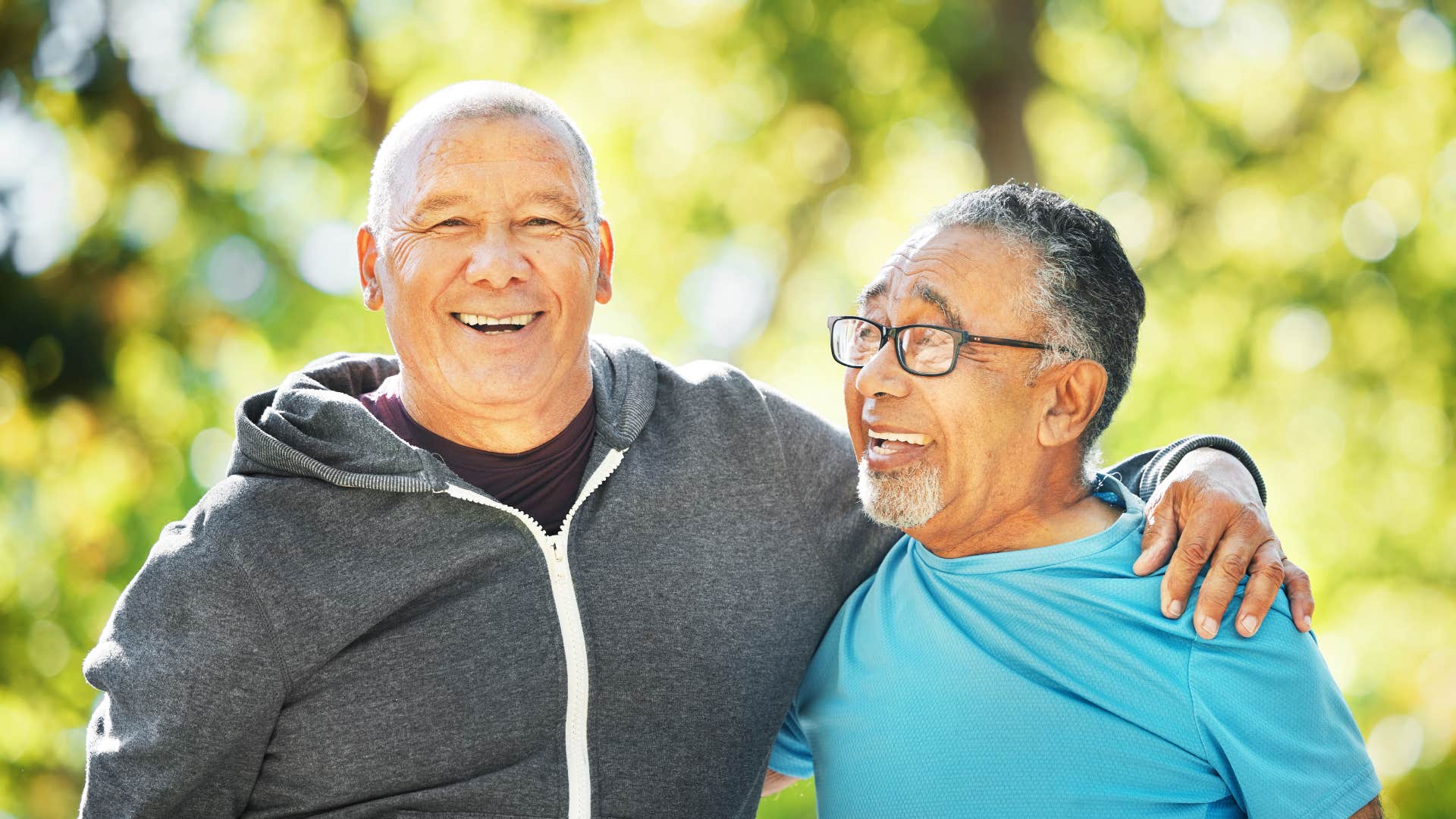older friends hanging out focused less on their ego