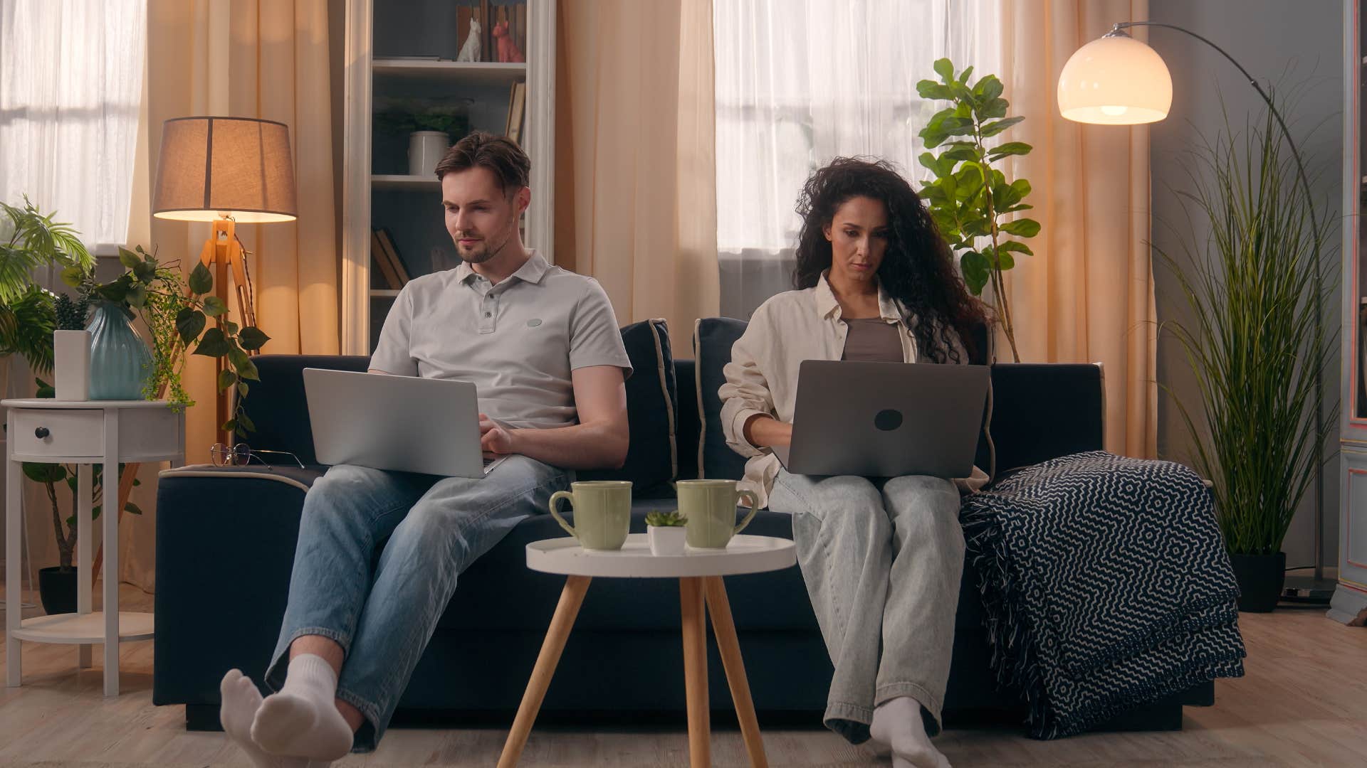 distant couple acting more like roommates than romantic partners