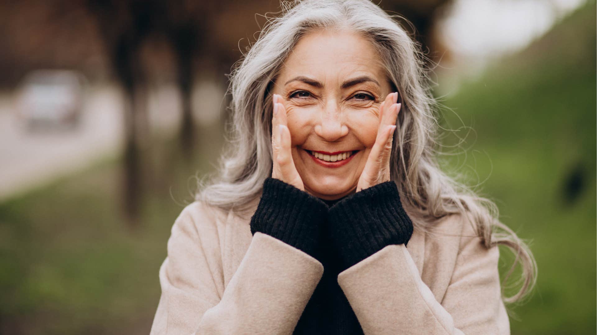 Woman preparing for retirement and smiling with excitement