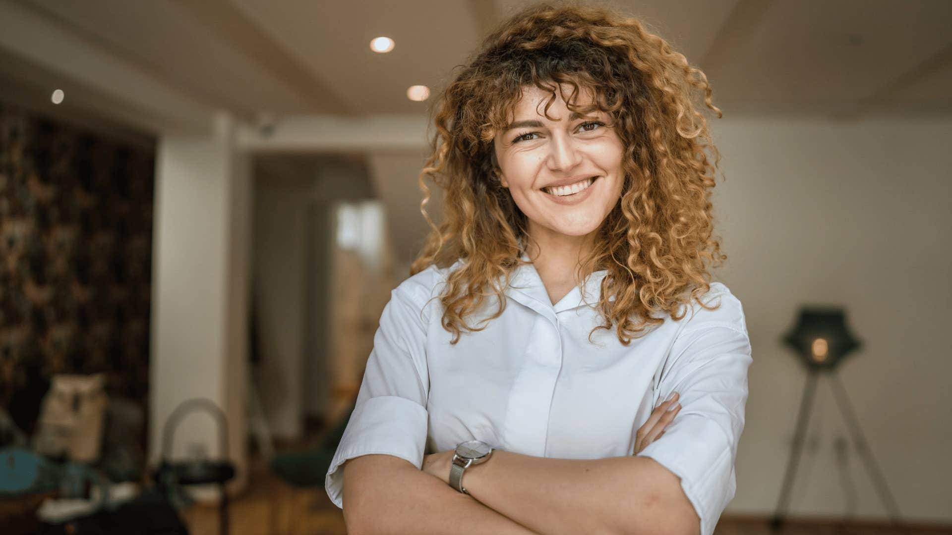 woman who grew up in a home where emotions were handled well as she can express how she feels