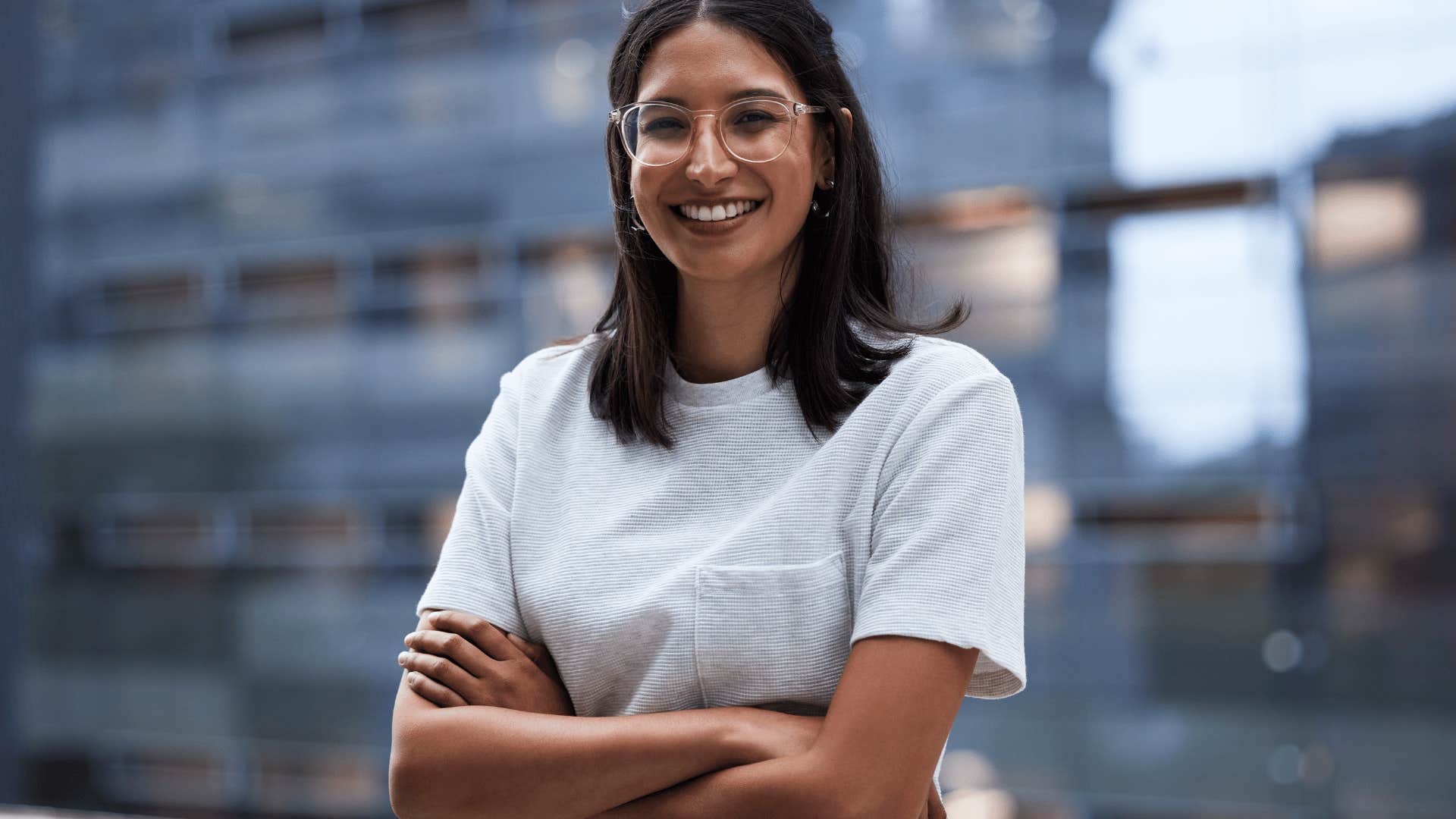 woman who grew up in a home where emotions were handled well as she stays steady