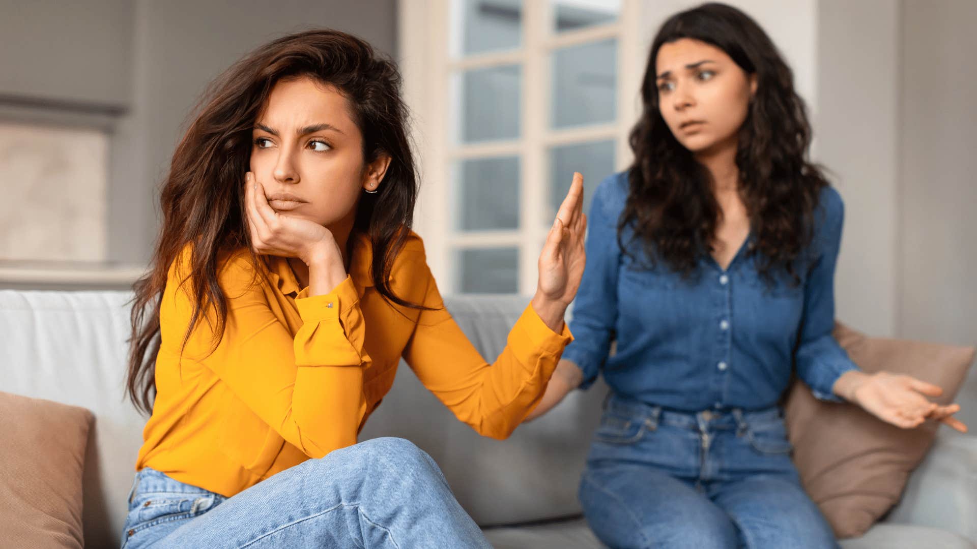 woman who grew up in a home where emotions were handled well as she knows how to respond