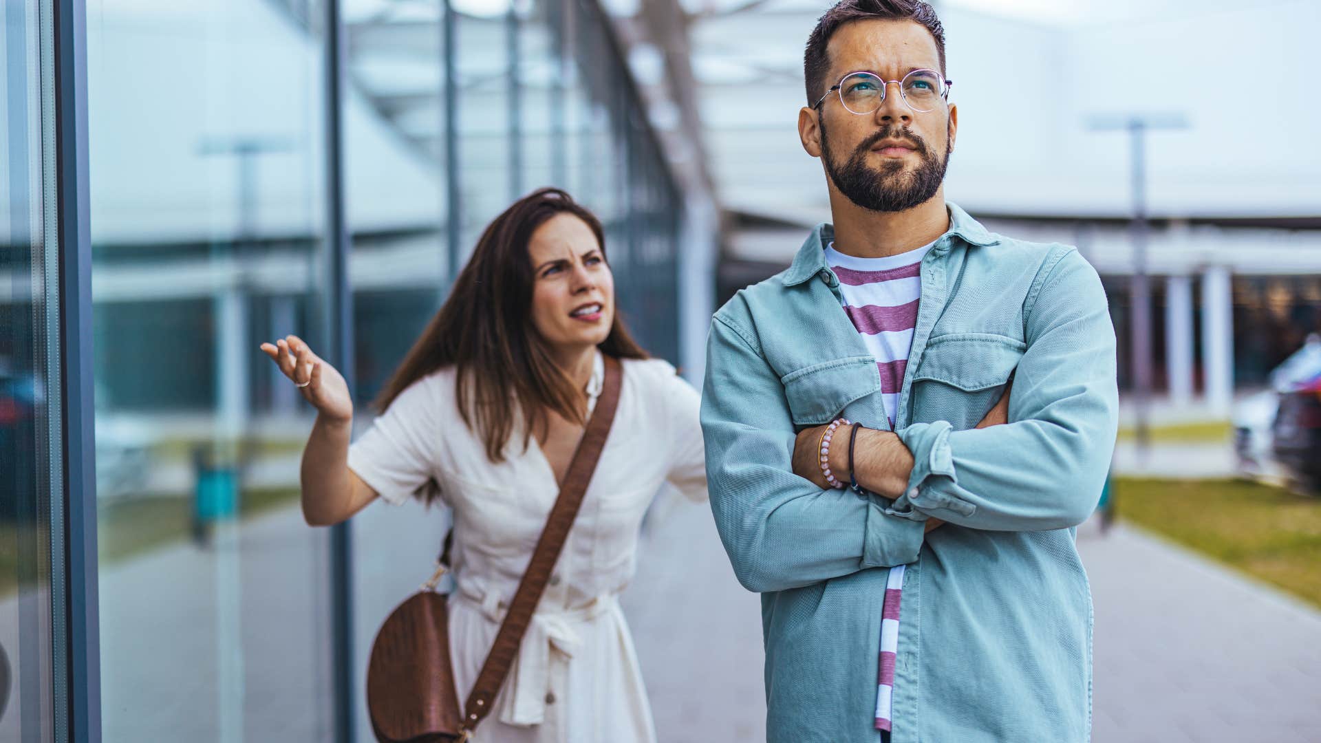 couple arguing after trying to keep score in their relationship