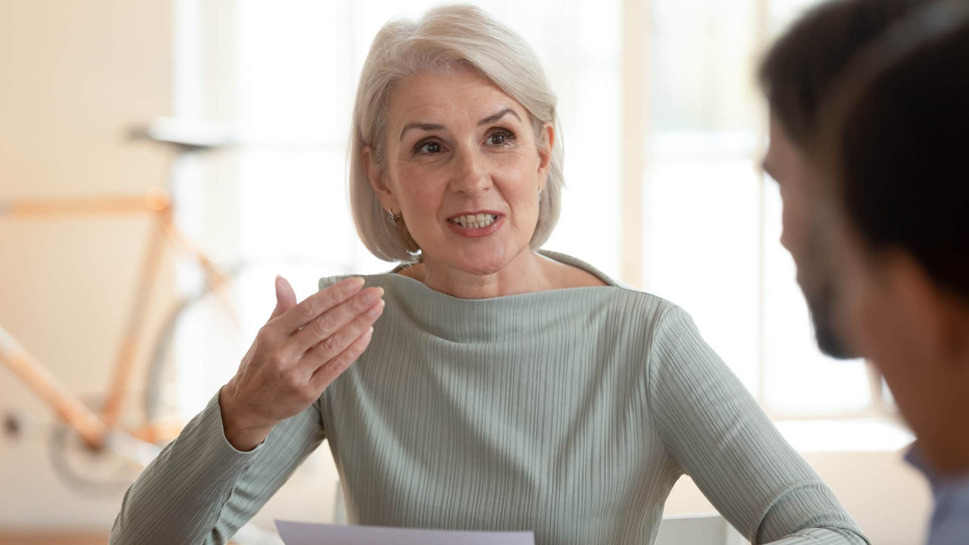 woman with justifications for everything in conversation