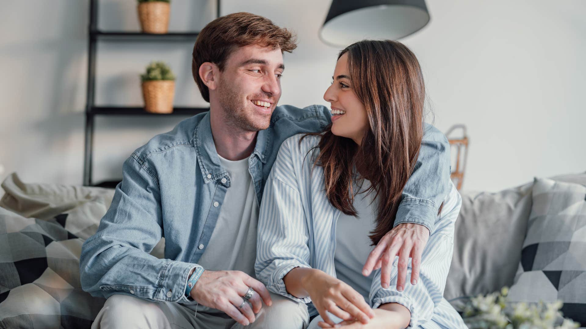 couple with a soul deep connection being affectionate