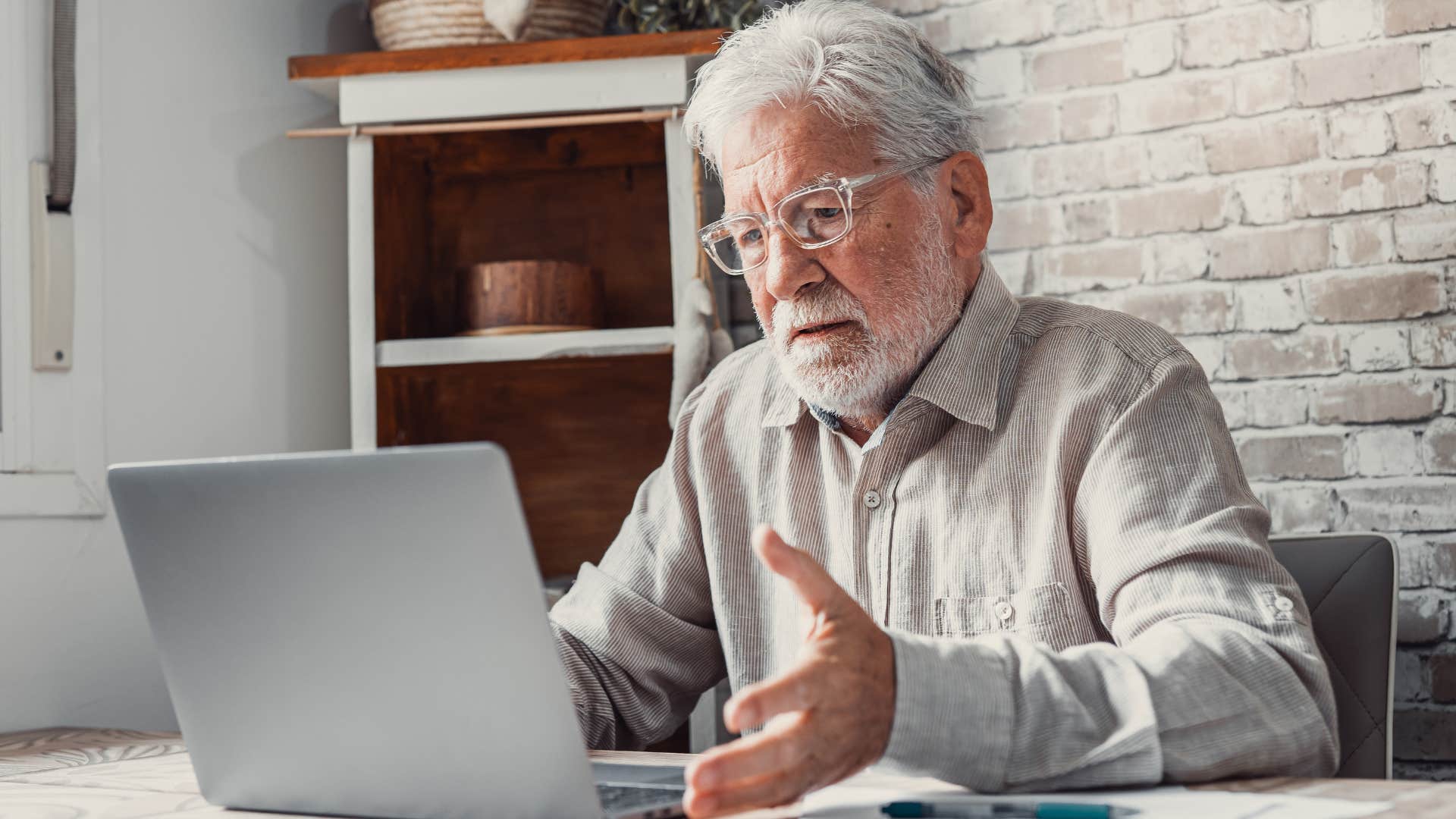 Man whose finances seem disorganized at home.