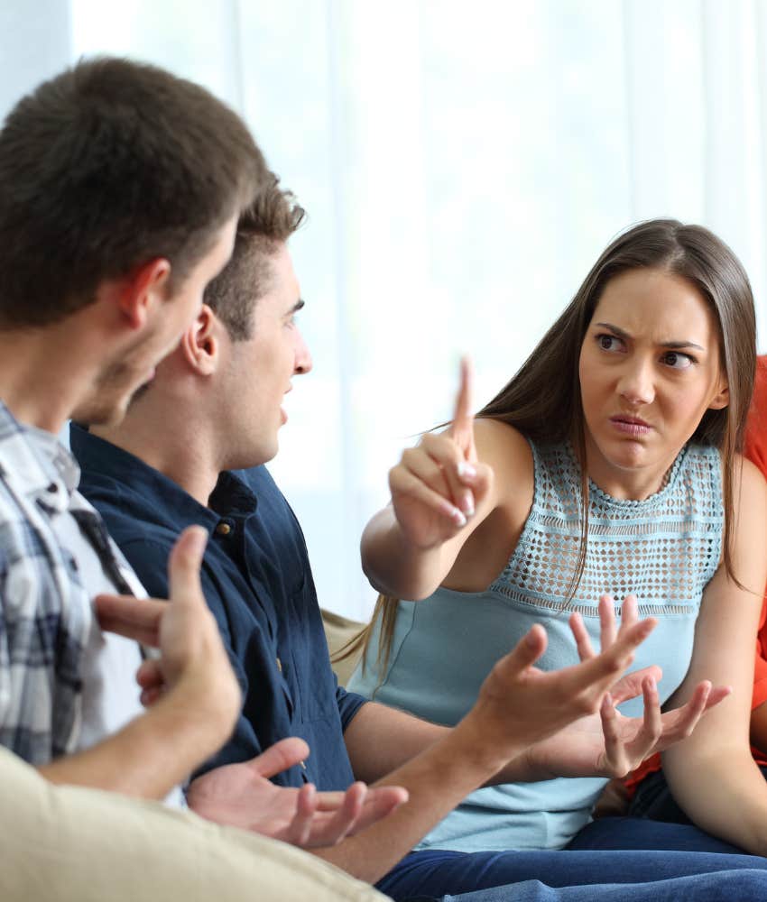 ride-or-die partner lets other person know they are wrong