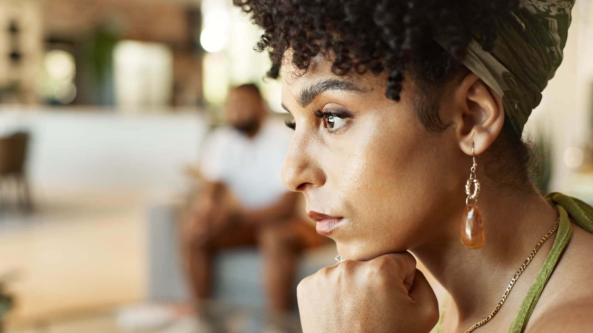 pensive woman seeing her mistakes as an opportunity for growth