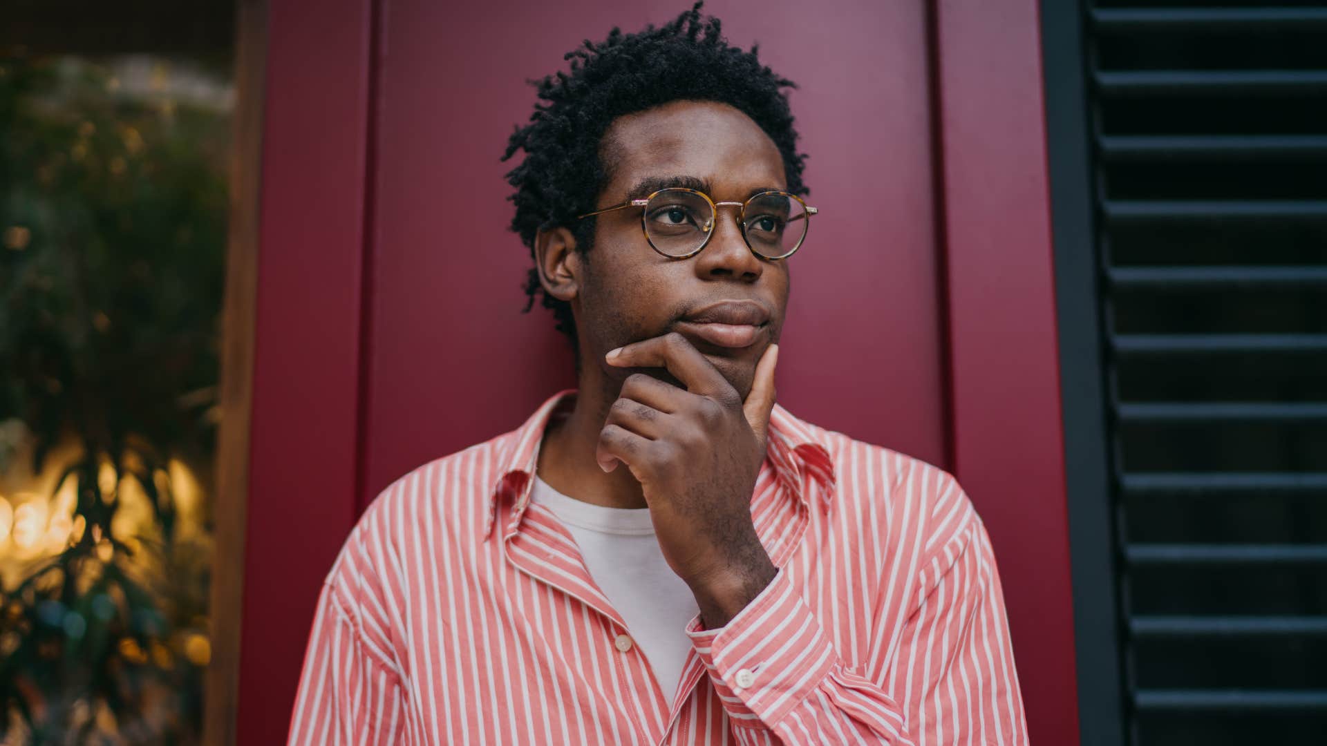 self-aware man not blaming others for his mistakes thinking outside