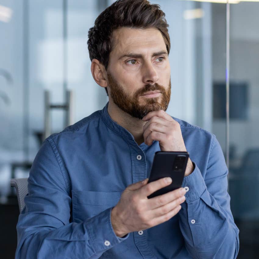 Man balancing Google with critical thinking at work