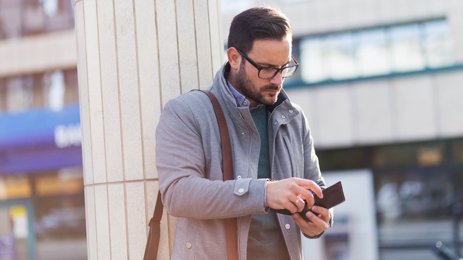 man keeping small reminders of his lost loved one close