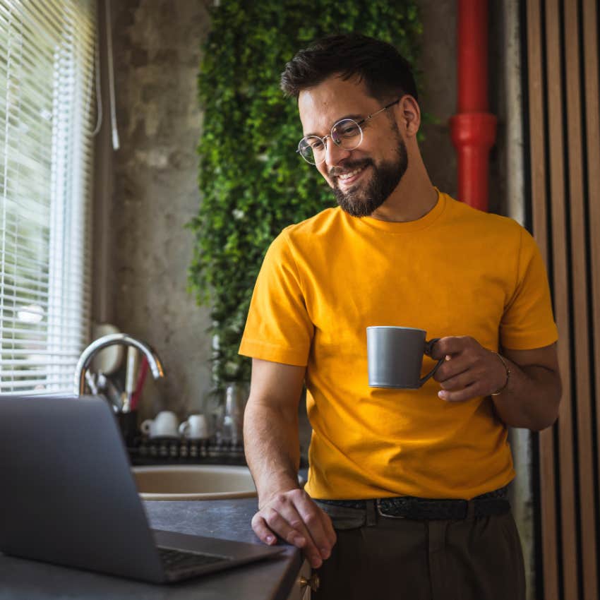 man not willing to give up the benefits of working from home for more money