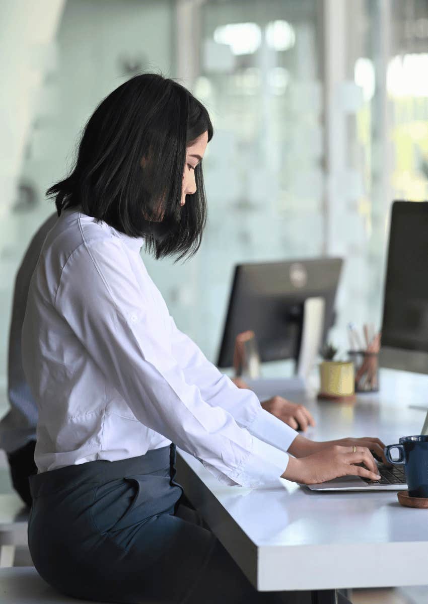 successful woman focusing on one thing at a time