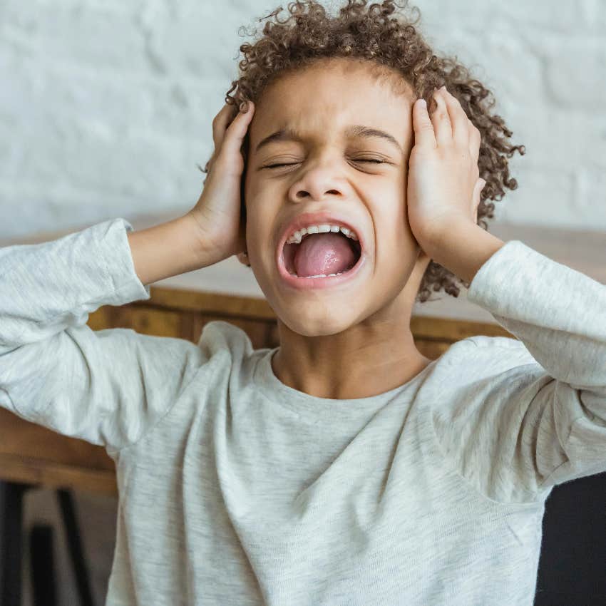 kid crying until he gets what he wants