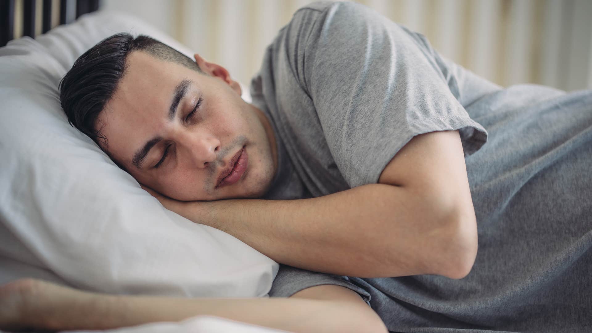 Man sleeping on his side