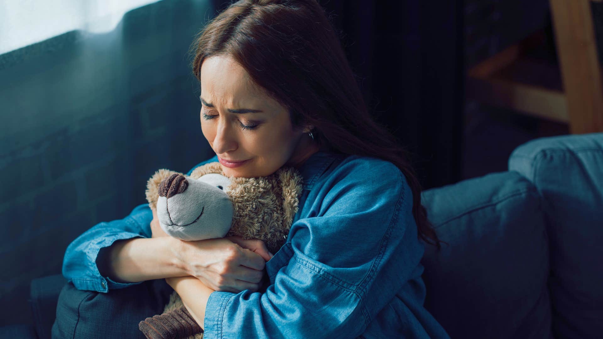 sad lonely woman in a bad marriage crying