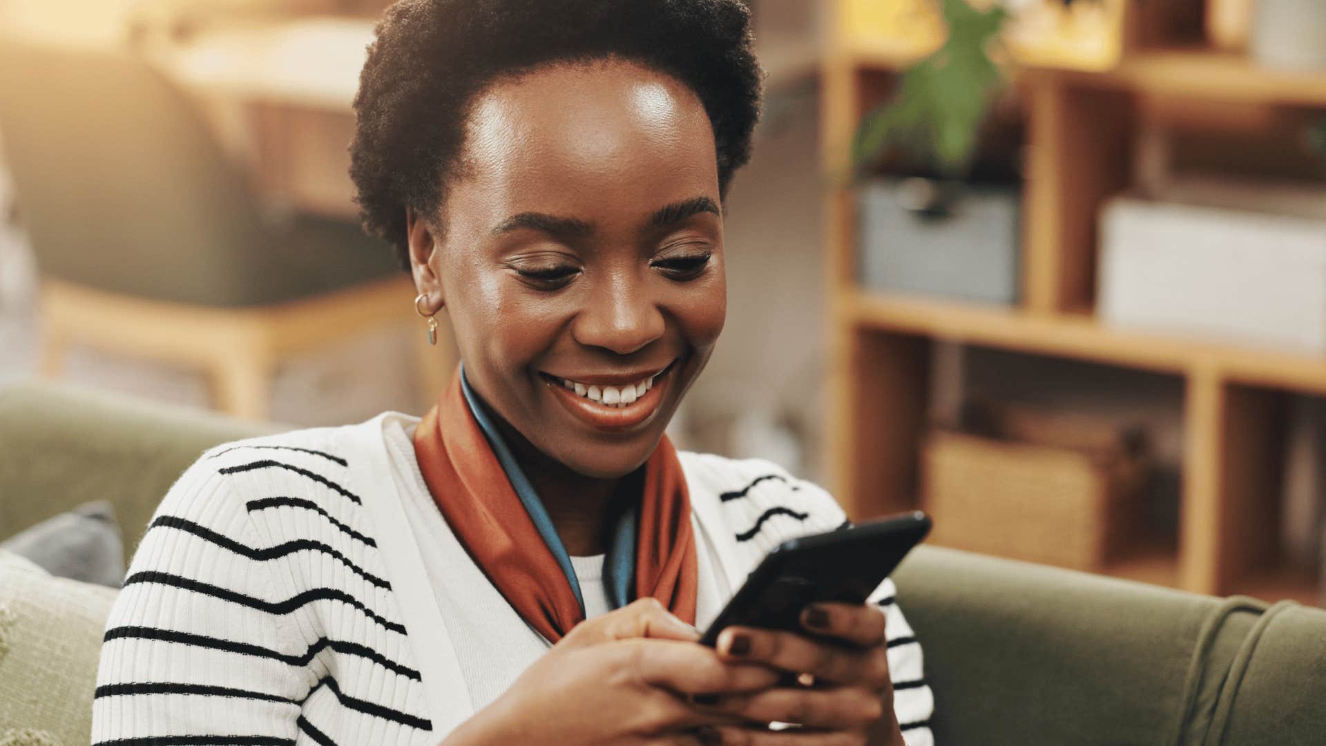 woman who is financially secure as she stops avoiding financial reality