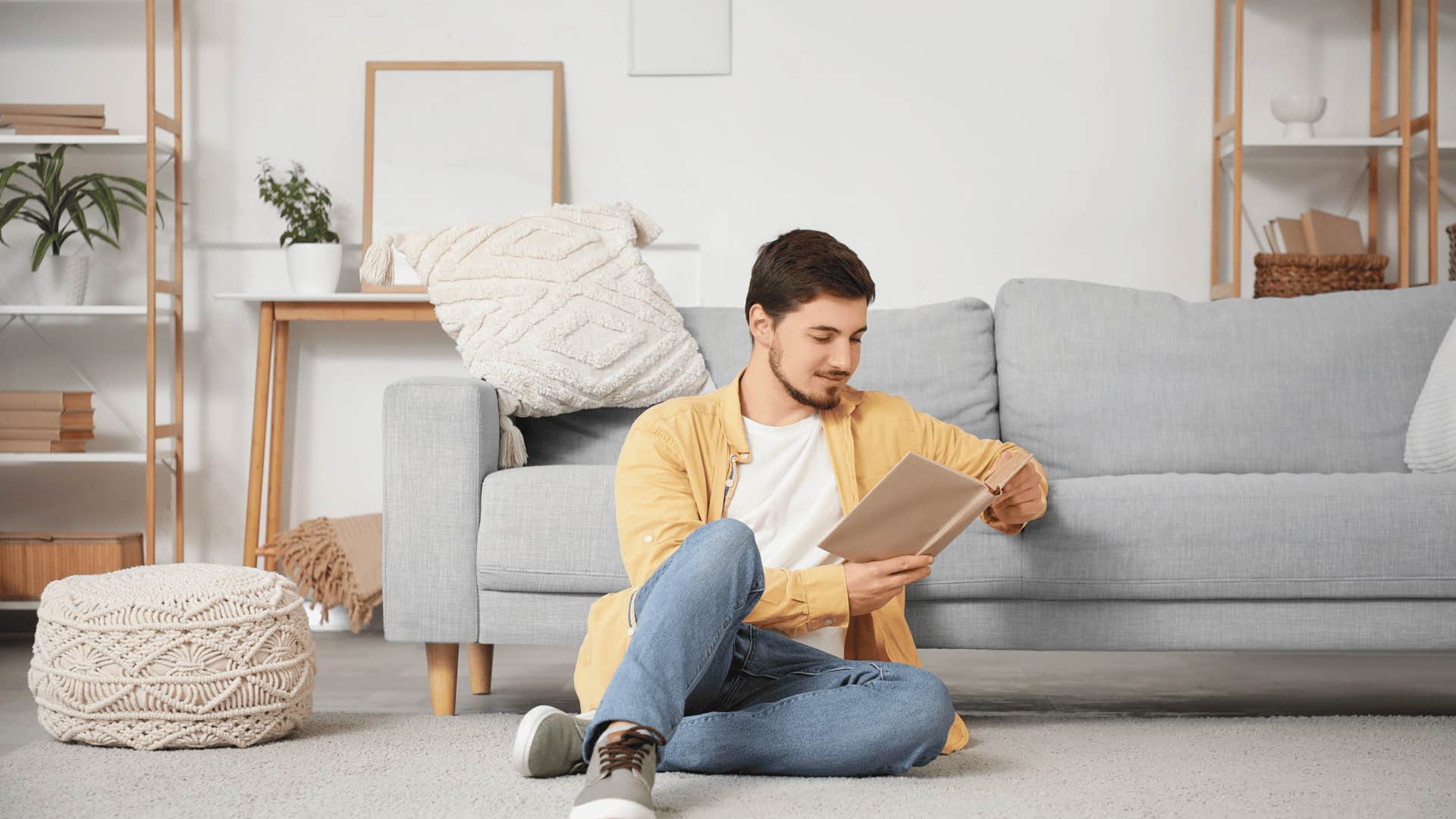 man who is financially secure and stopped feeling the pressure to say yes