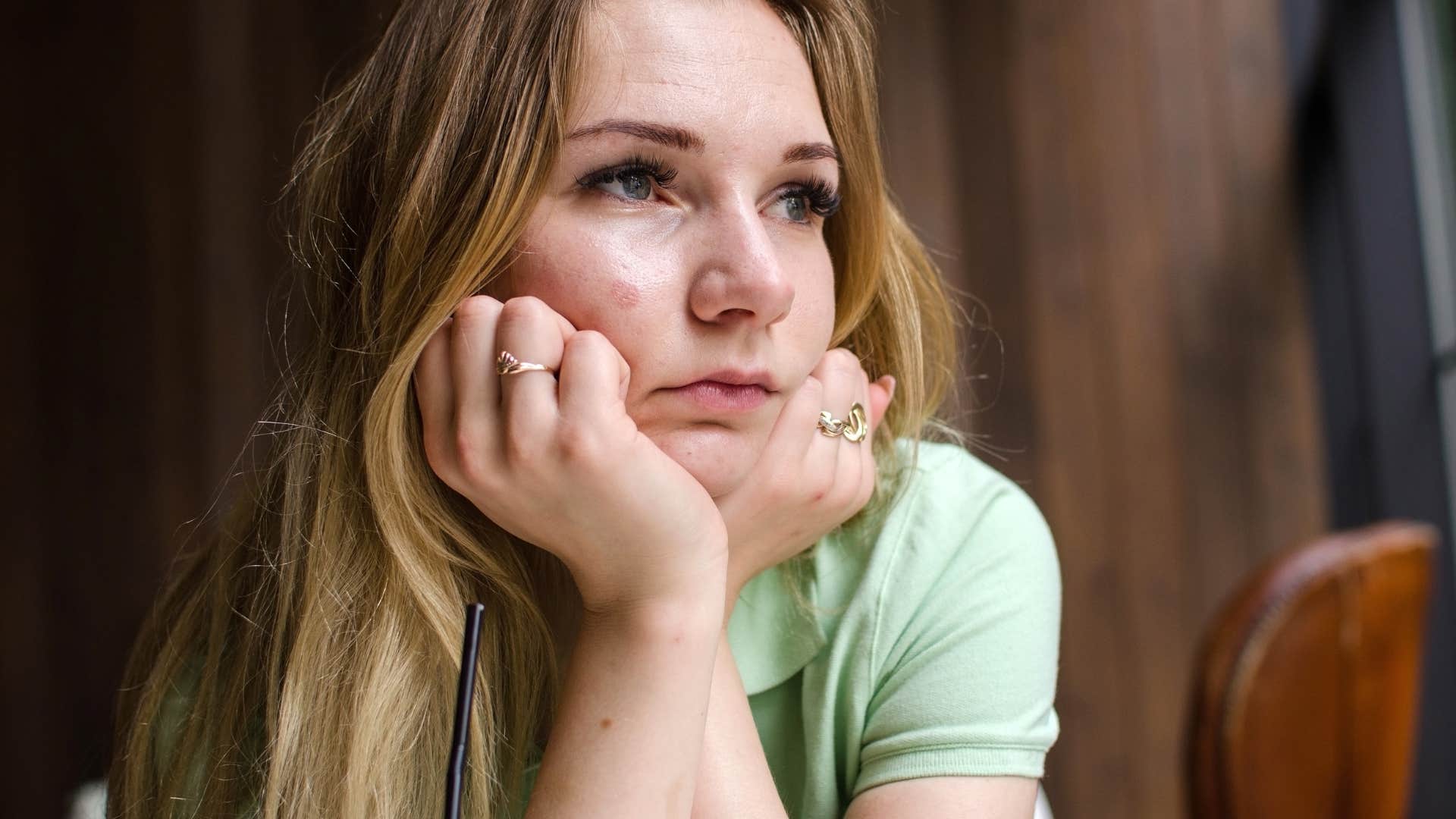 woman who feels numb no matter what happens