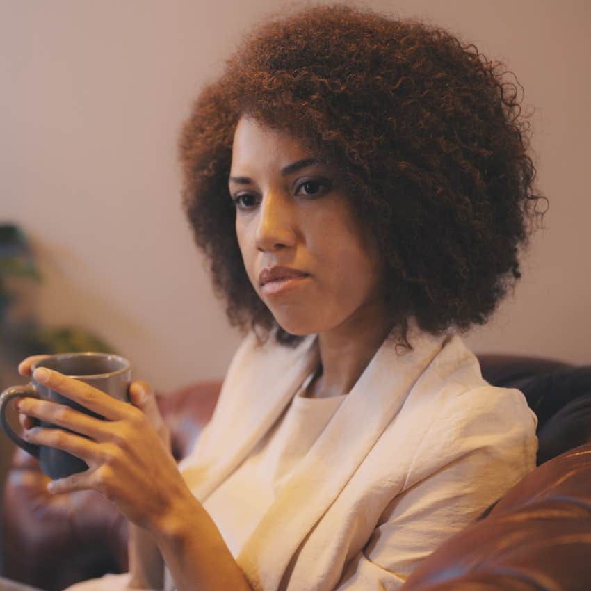 woman in her 40s not caring about being liked by everyone in conversation
