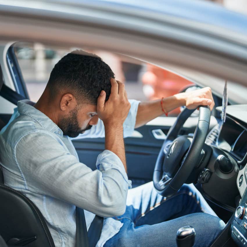 young man feeling the weight of responsibility on his shoulders