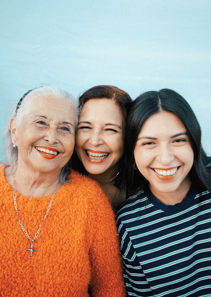 three generations of women