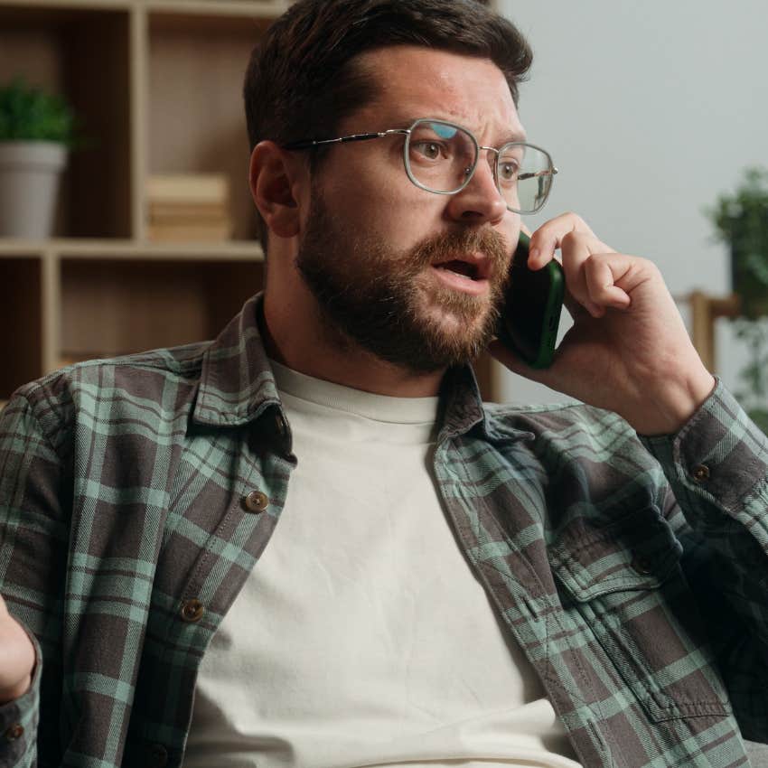 man who's a bad person on the phone acting differently when he needs something