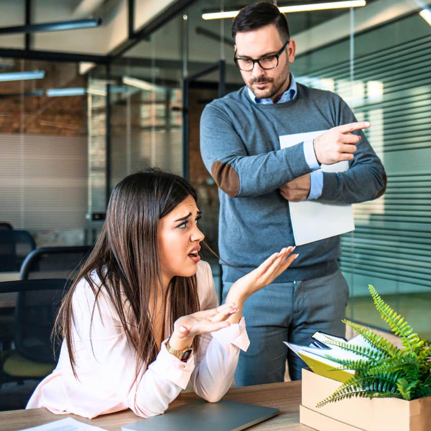 bad boss treating colleague differently based on status