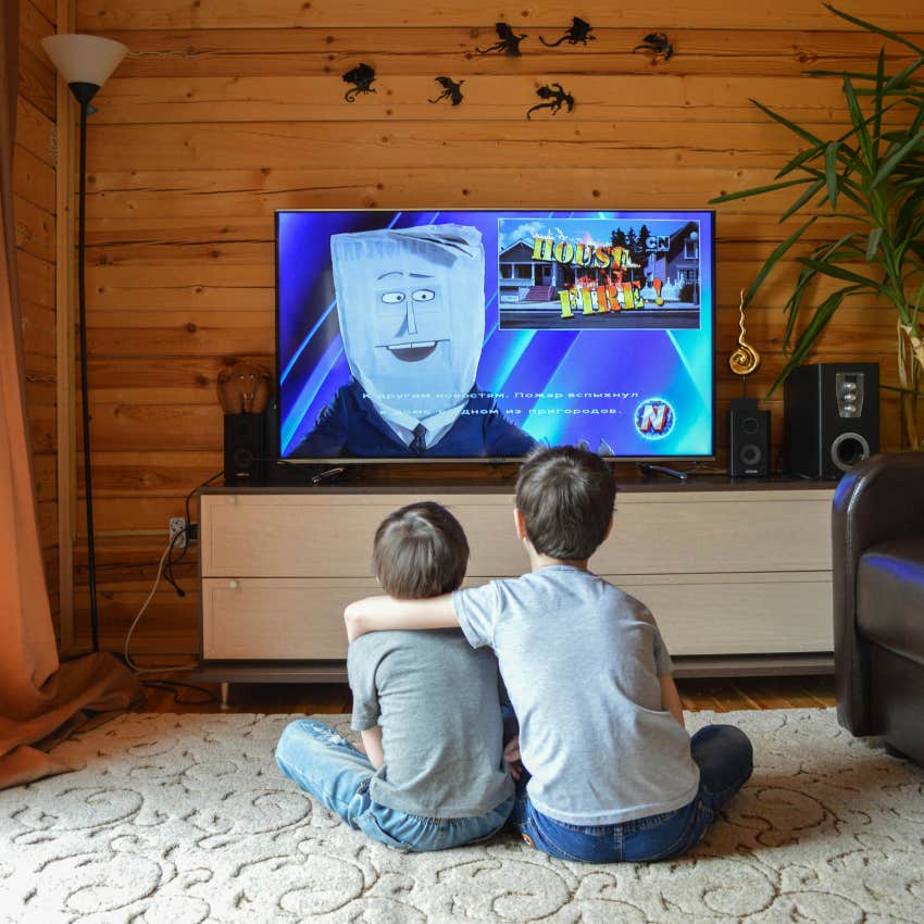 kids getting bored watching tv