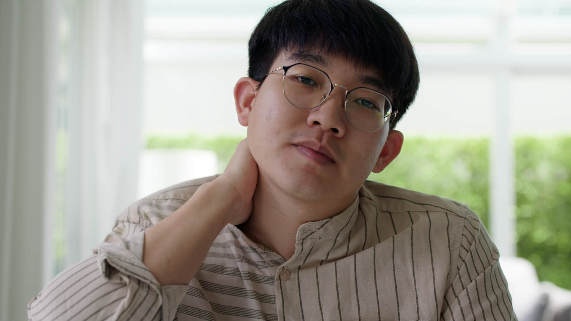 Man wearing the wrong things at work.