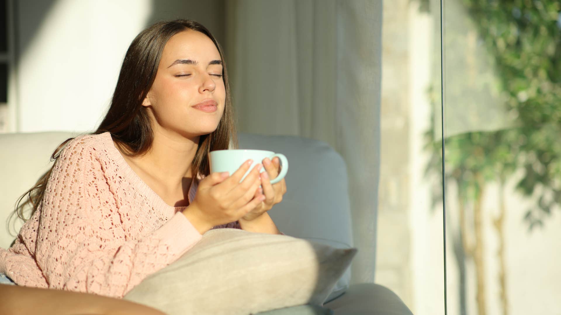 woman slowing down everything to appreciate the moment
