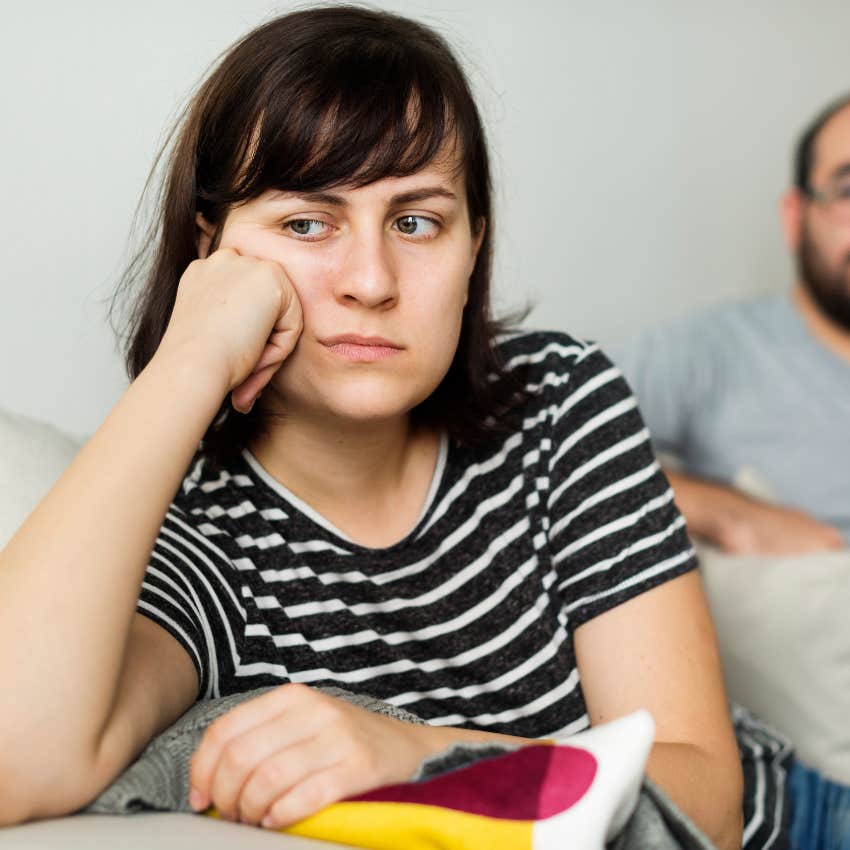 woman dealing with man who keeps overstepping boundaries