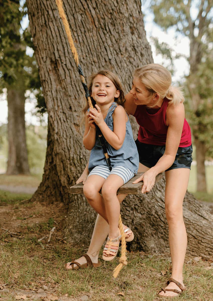 woman resetting her life by focusing on her family now