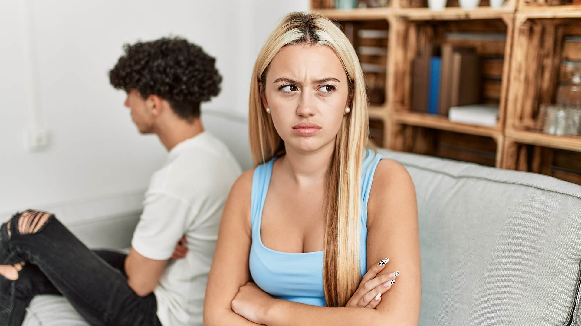 woman expects her partner to just know what she needs
