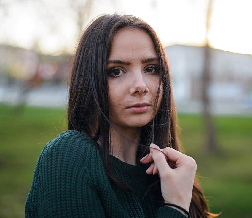 woman doesn't have strong support networks and feels like others treat her like a doormat