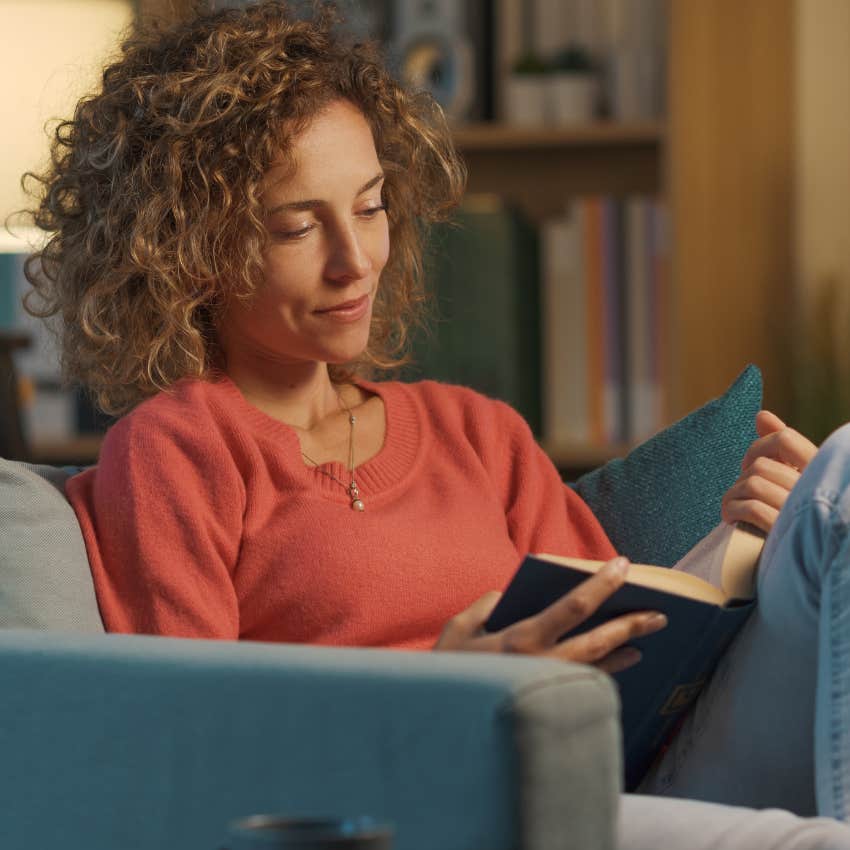Woman who values peace more than attention saying I'm going to stay home tonight