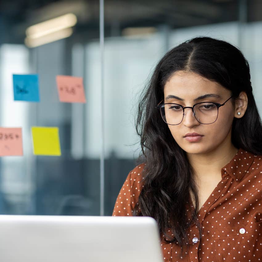 woman who held back tears multiple times today keeping herself busy