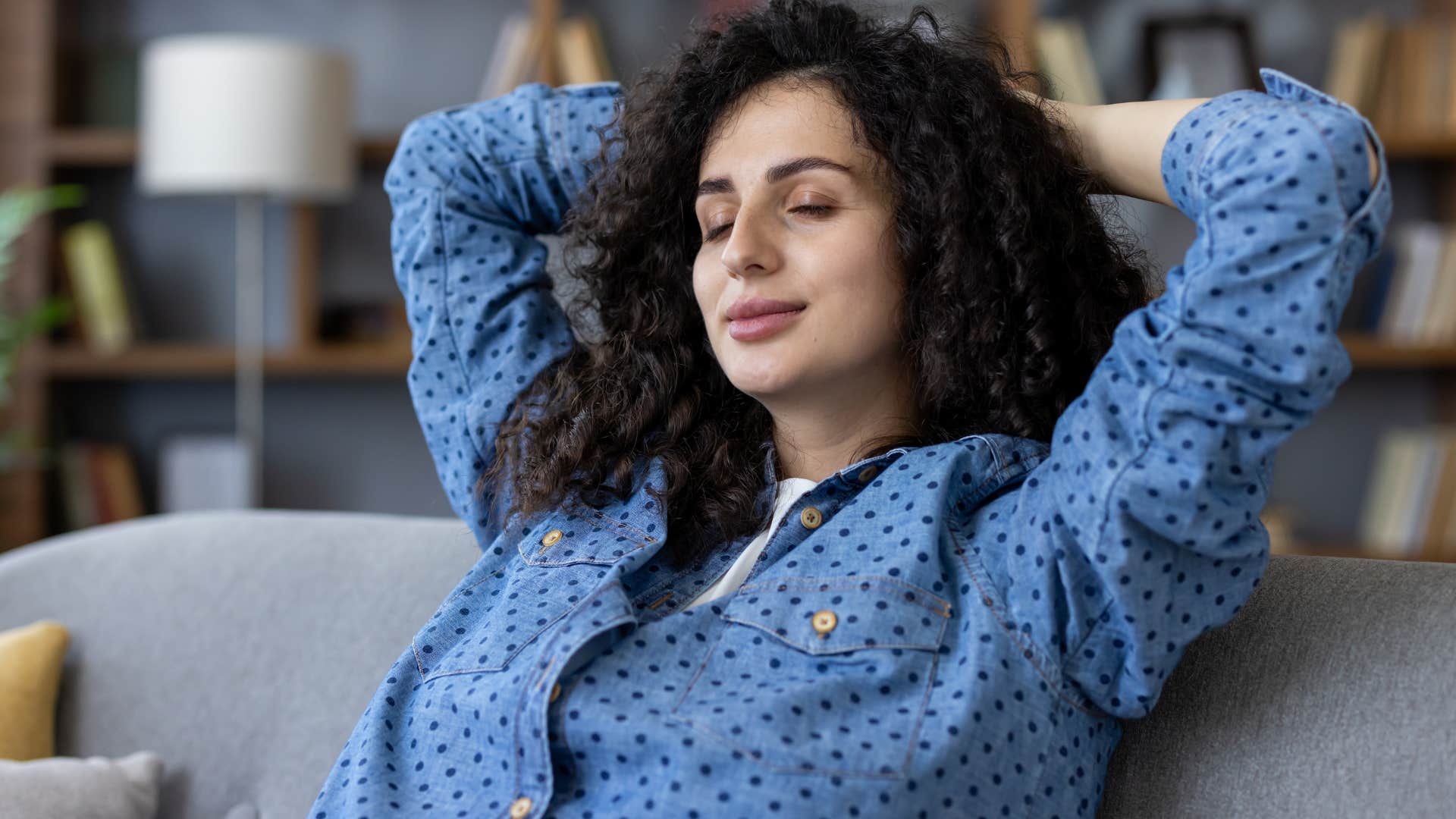 relaxed woman letting go of guilt