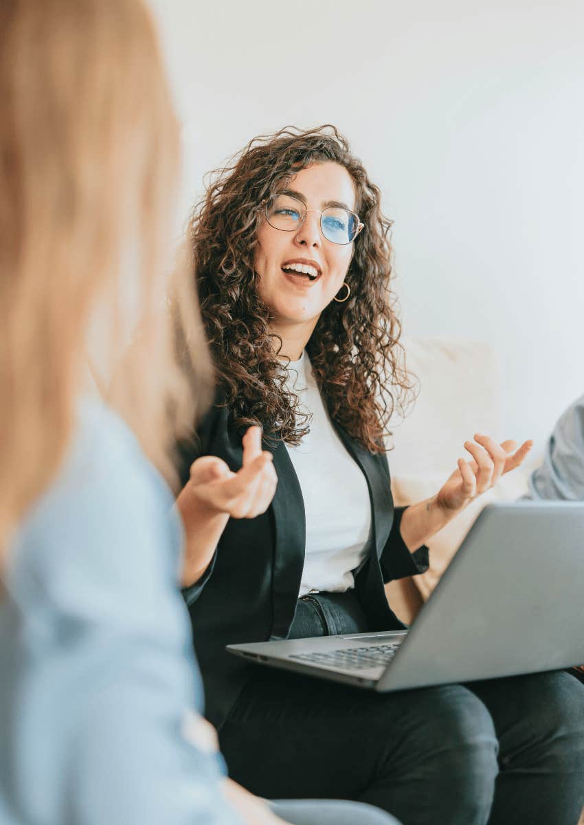 assertive person keeping communication succinct