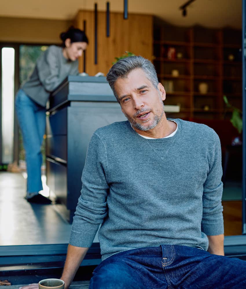 relaxed man wants to slow down 
