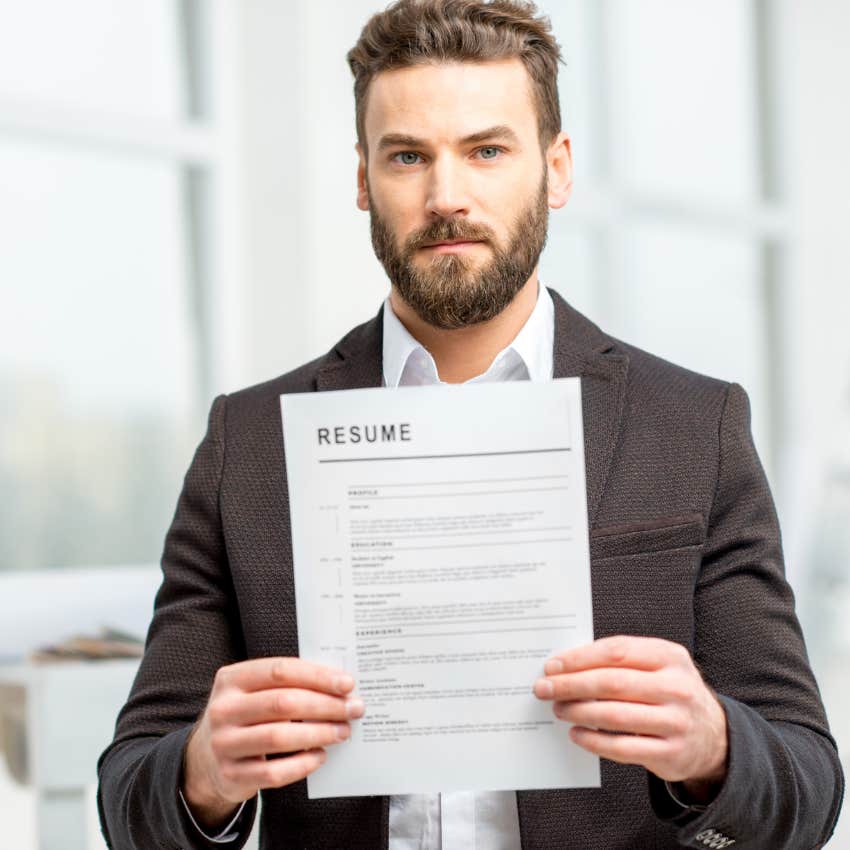 man dropping off resume at business looking for job not a good way to get hired