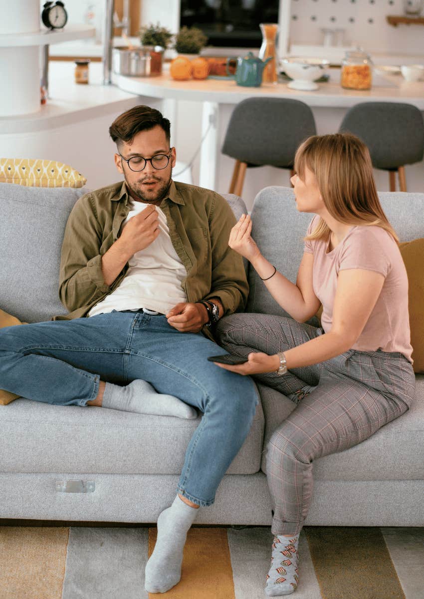 couple arguing about inconsistency in relationship