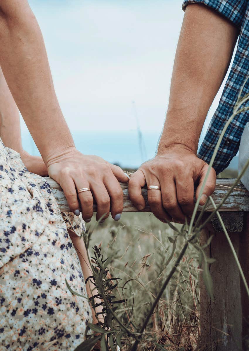 couples hands next to each other